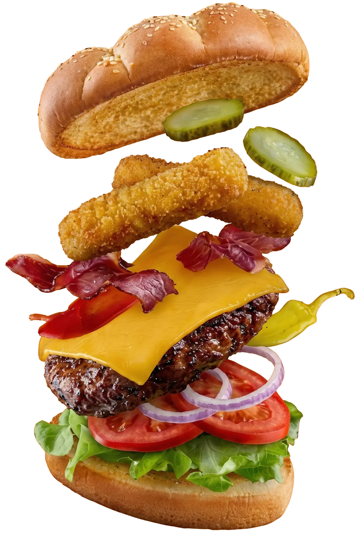 Dank Burger Exploded View
